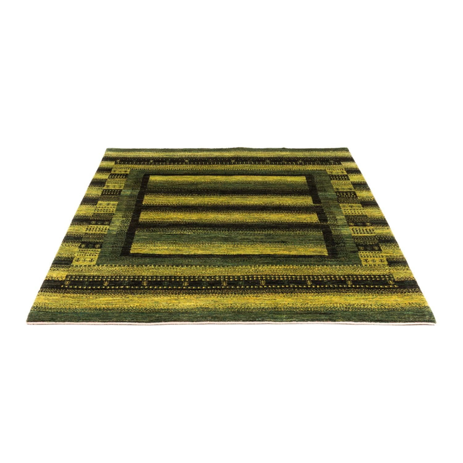 Tappeto Gabbeh - Loribaft Persero - Reale - 199 x 154 cm - verde
