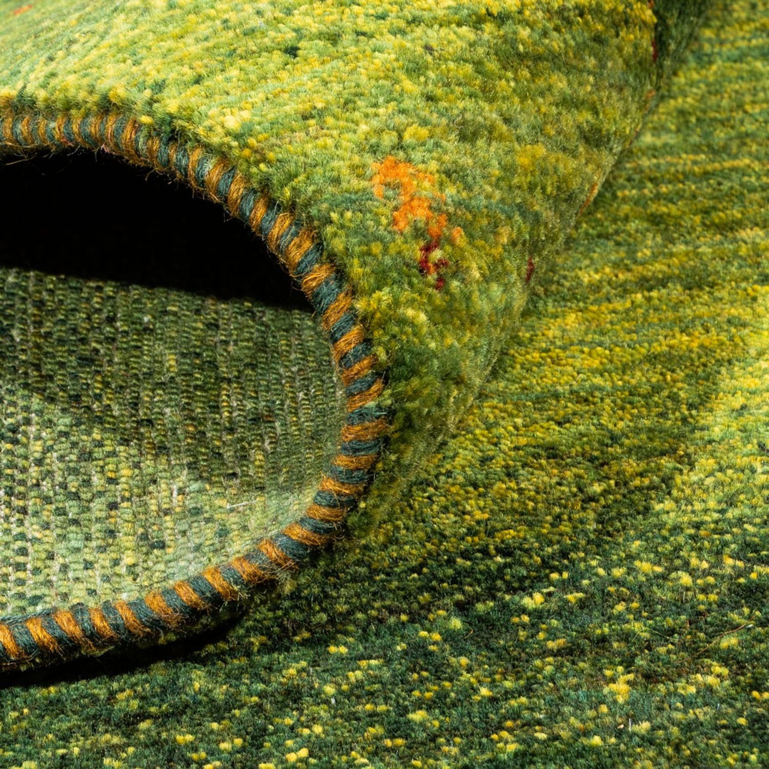Tappeto Gabbeh - Loribaft Persero - 202 x 151 cm - verde