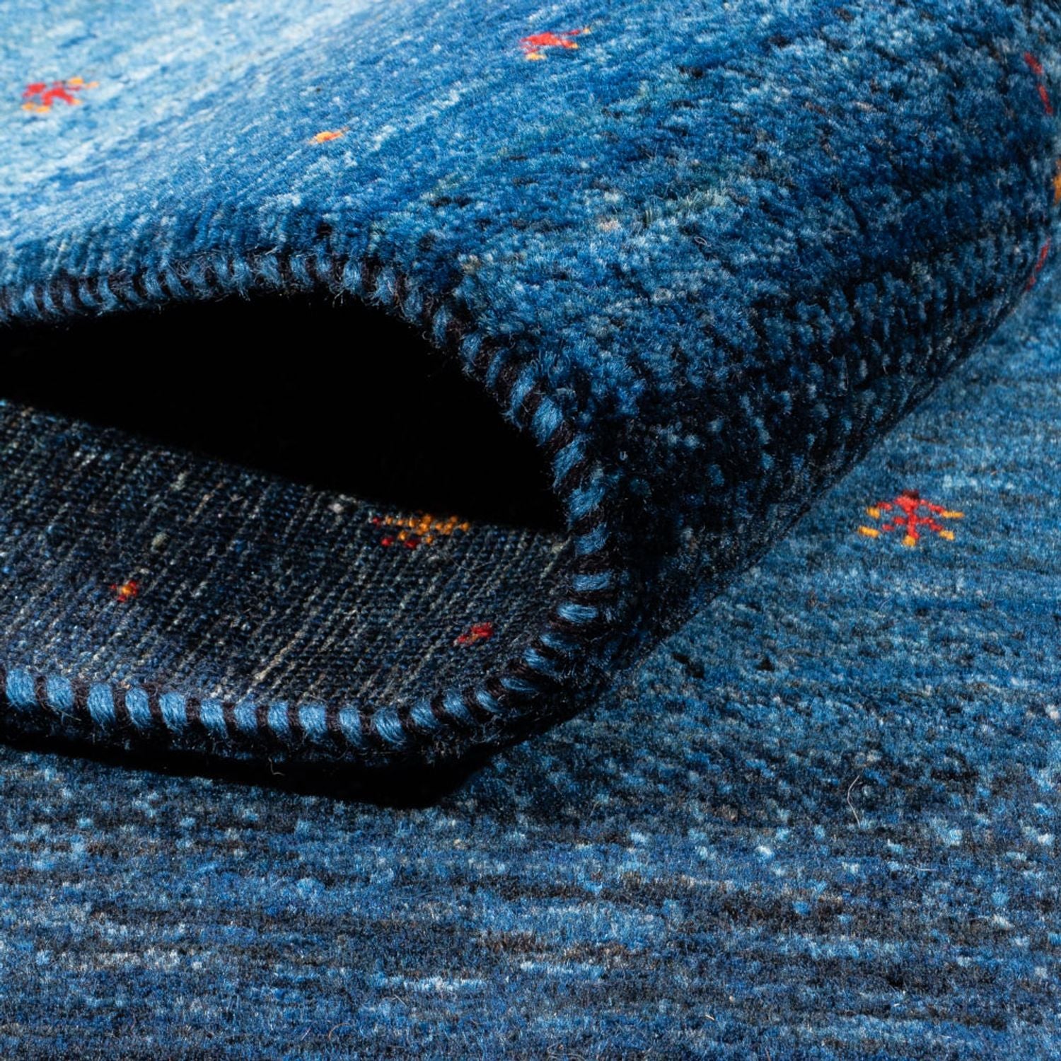 Tappeto Gabbeh - Loribaft Persero - 215 x 152 cm - blu