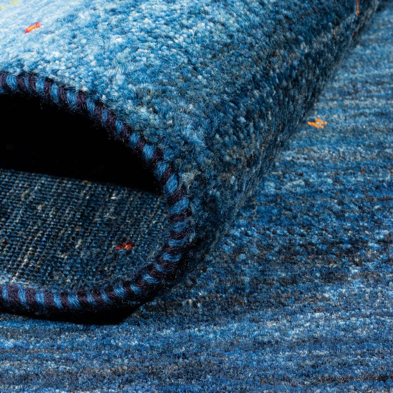 Tappeto Gabbeh - Loribaft Persero - 213 x 144 cm - blu