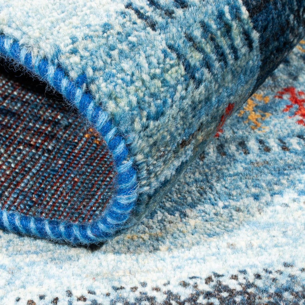 Tappeto Gabbeh - Loribaft Persero - Reale - 128 x 78 cm - blu