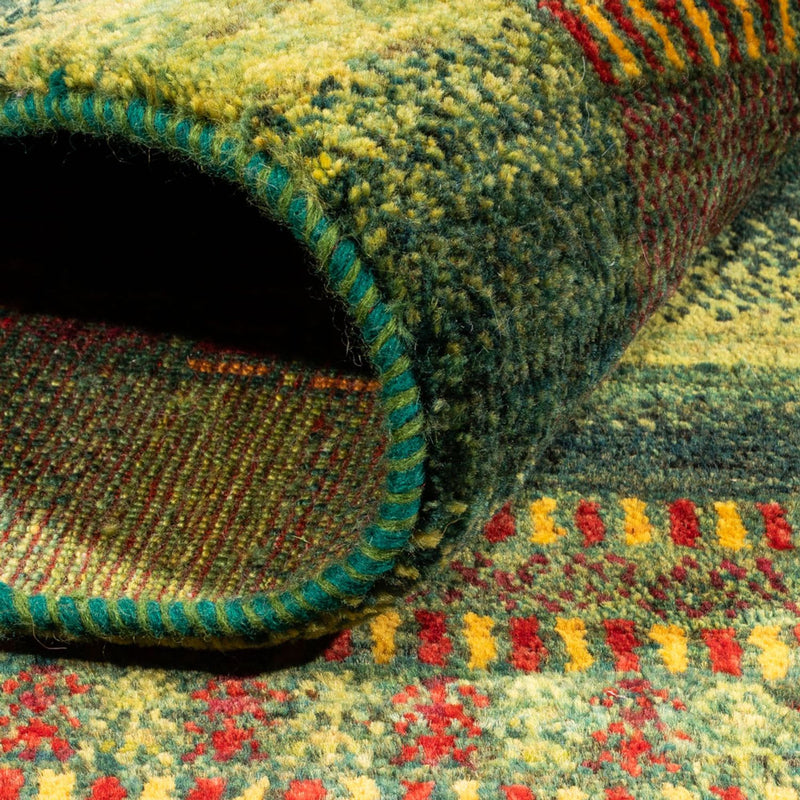 Tappeto Gabbeh - Loribaft Persero - Reale - 192 x 165 cm - verde