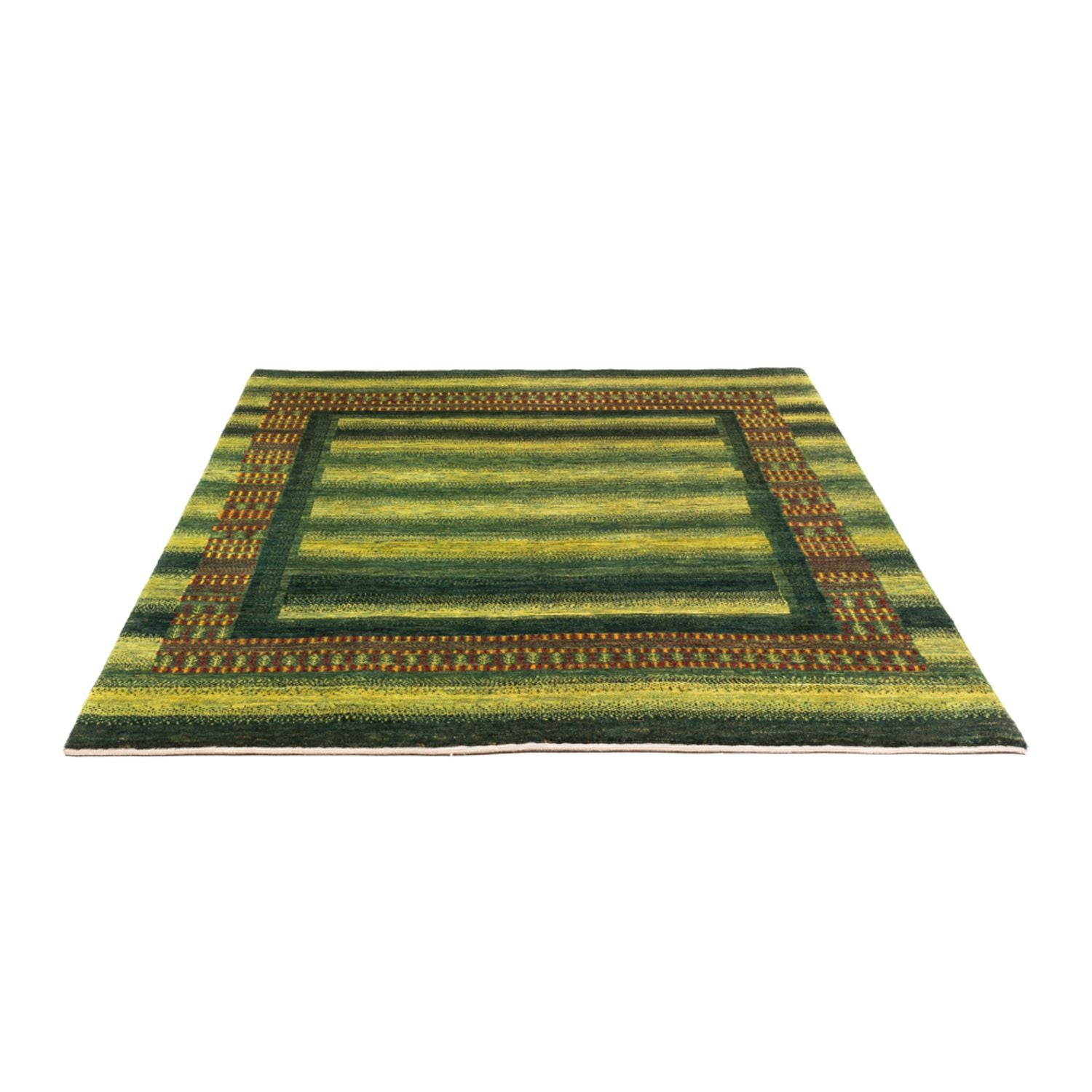 Tappeto Gabbeh - Loribaft Persero - Reale - 192 x 165 cm - verde