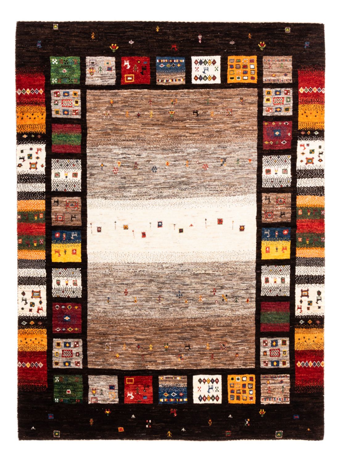Tappeto Gabbeh - Loribaft Persero - Reale - 214 x 156 cm - multicolore
