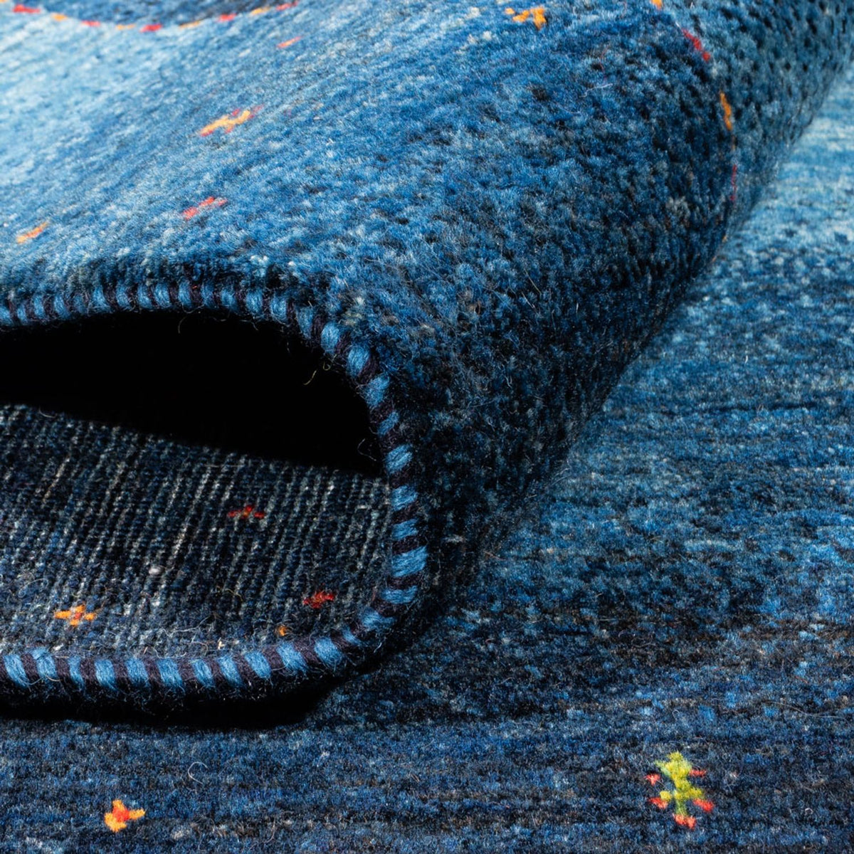 Tappeto Gabbeh - Loribaft Persero - 204 x 153 cm - blu