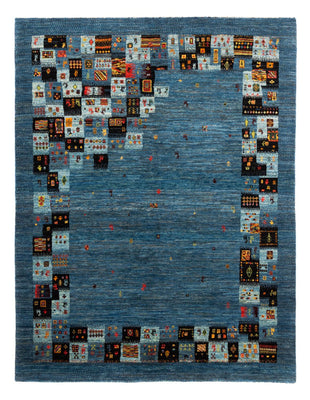 Tappeto Gabbeh - Loribaft Persero - Reale - 199 x 154 cm - blu