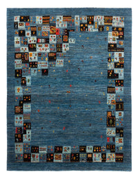 Tappeto Gabbeh - Loribaft Persero - Reale - 199 x 154 cm - blu