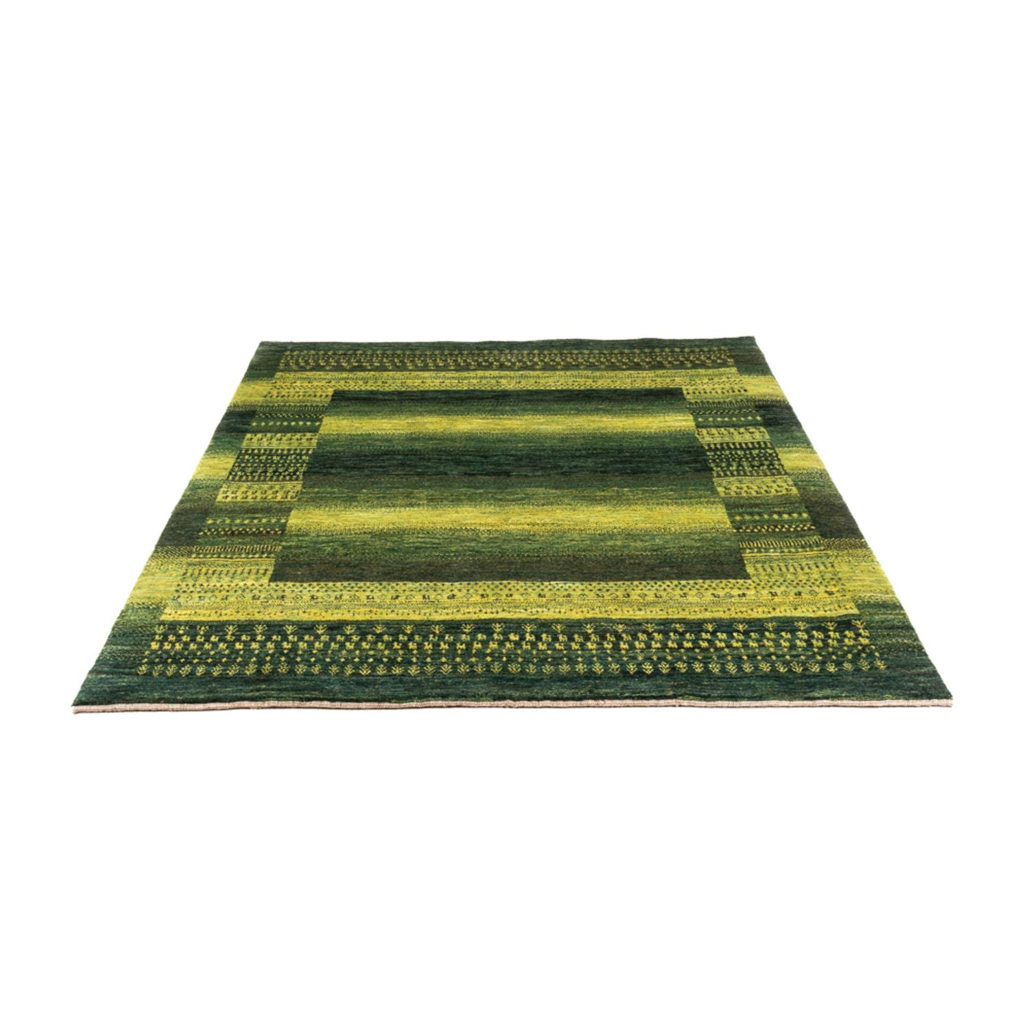 Tappeto Gabbeh - Loribaft Persero - Reale - 196 x 165 cm - verde