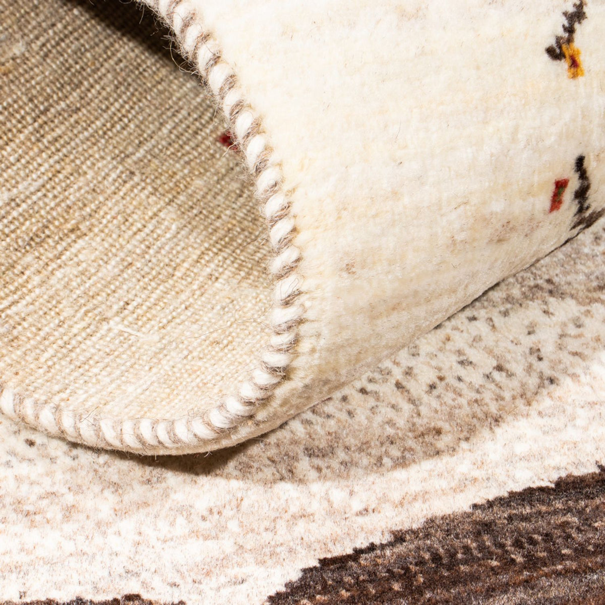 Tappeto Gabbeh - Loribaft Persero - Reale - 132 x 84 cm - crema