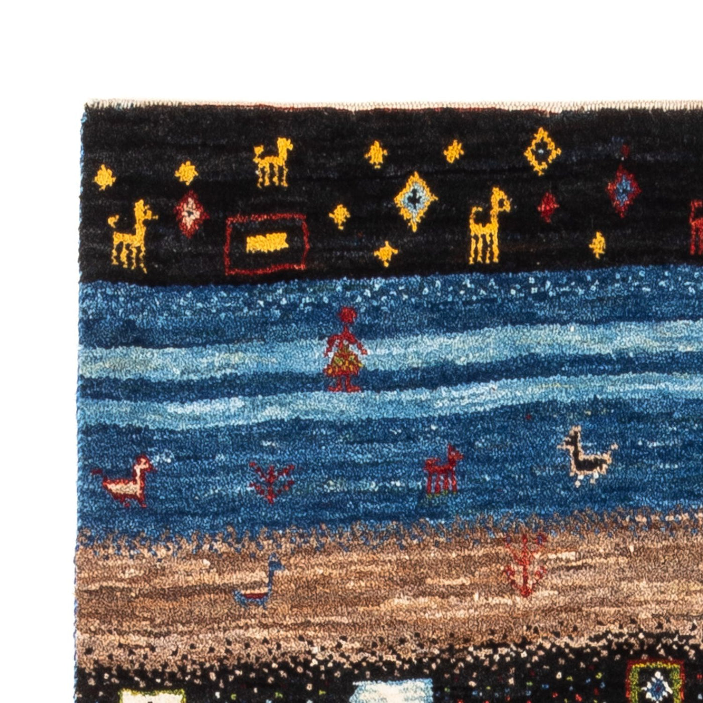 Loribaft Tappeto 132x85cm - Perserteppich Wollteppich