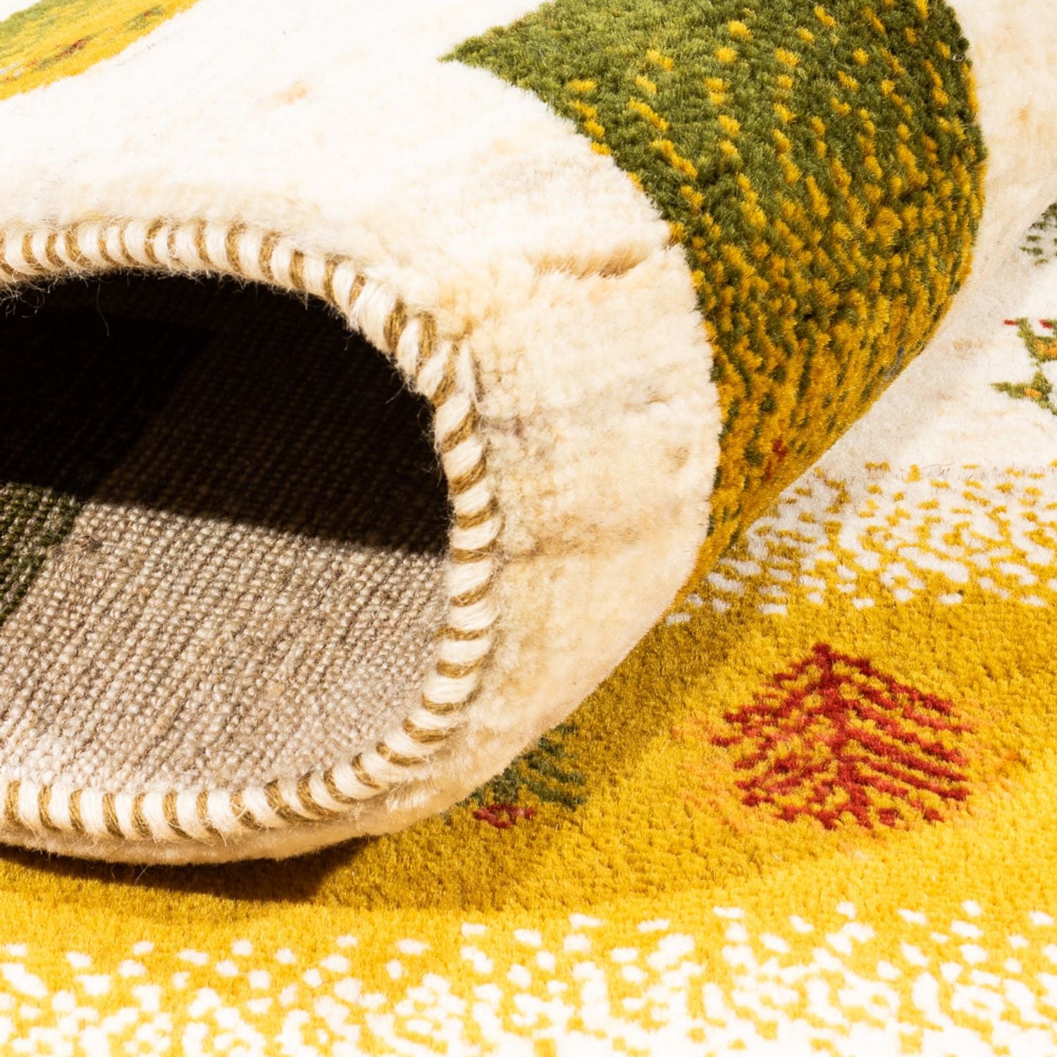 Tappeto Gabbeh - Loribaft Persero - 203 x 158 cm - naturale