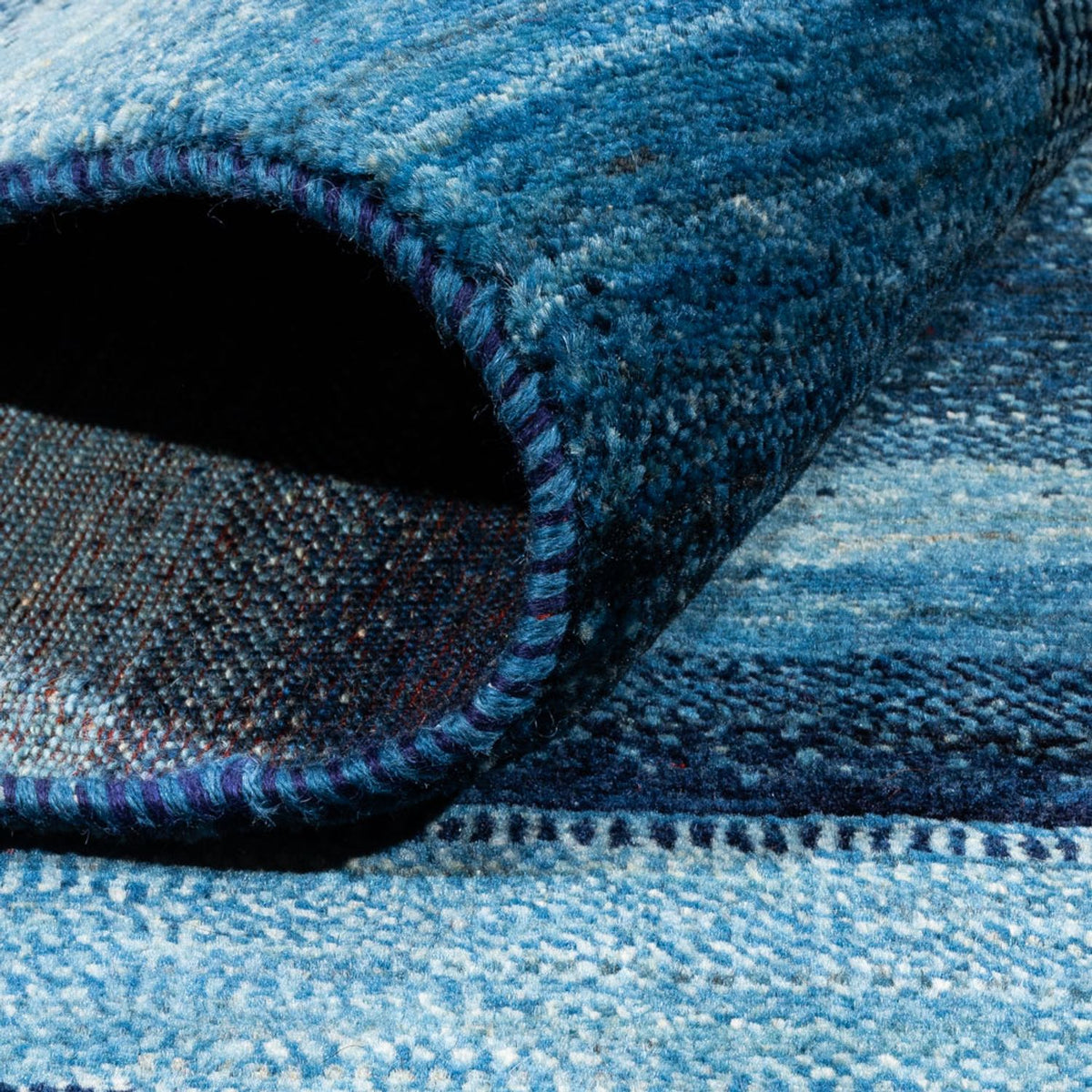 Tappeto Gabbeh - Loribaft Persero - Reale - 210 x 150 cm - blu