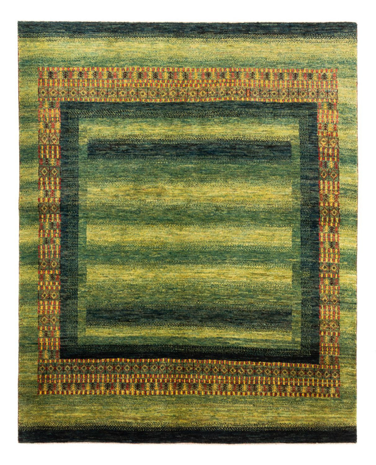 Tappeto Gabbeh - Loribaft Persero - Reale - 208 x 163 cm - verde