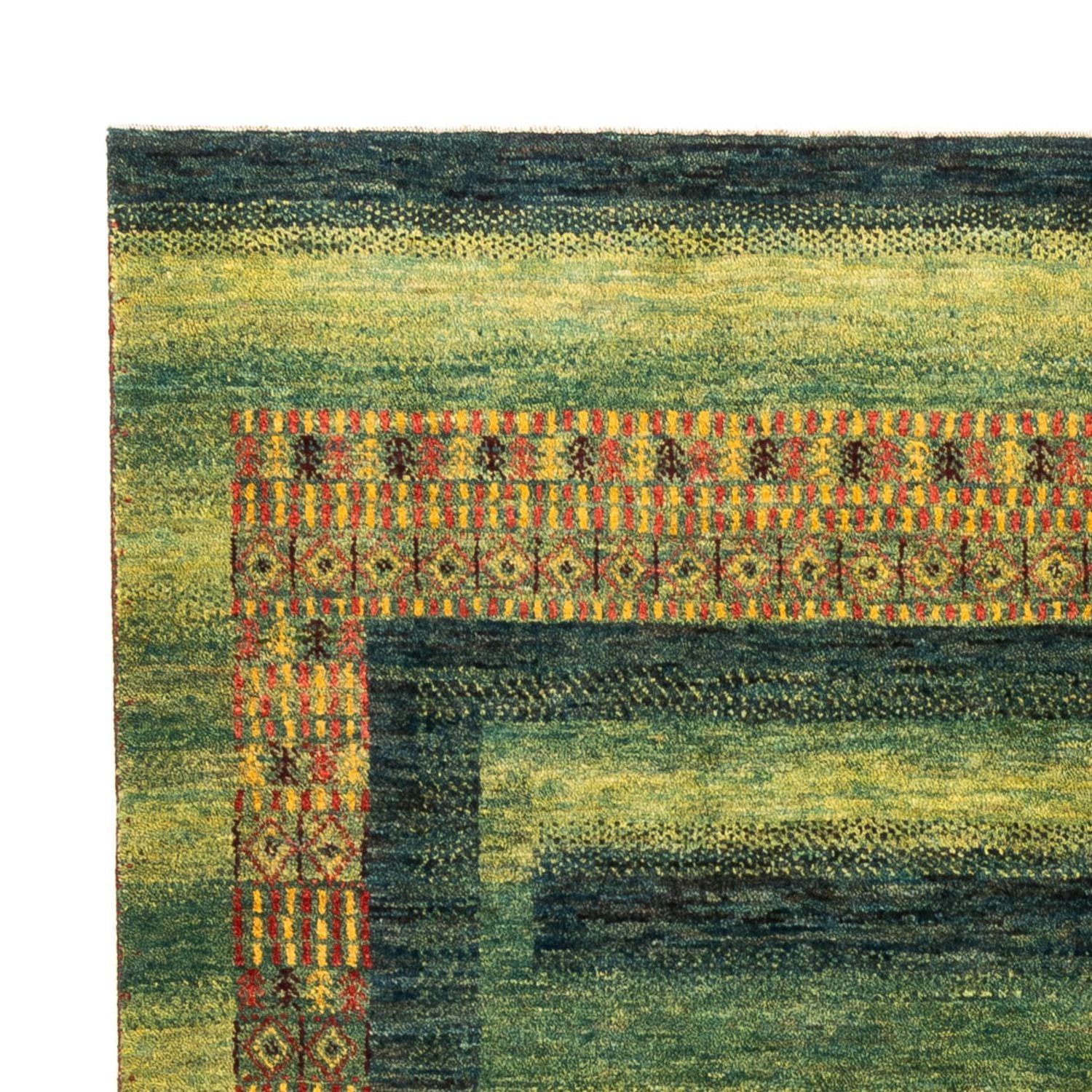 Tappeto Gabbeh - Loribaft Persero - Reale - 208 x 163 cm - verde