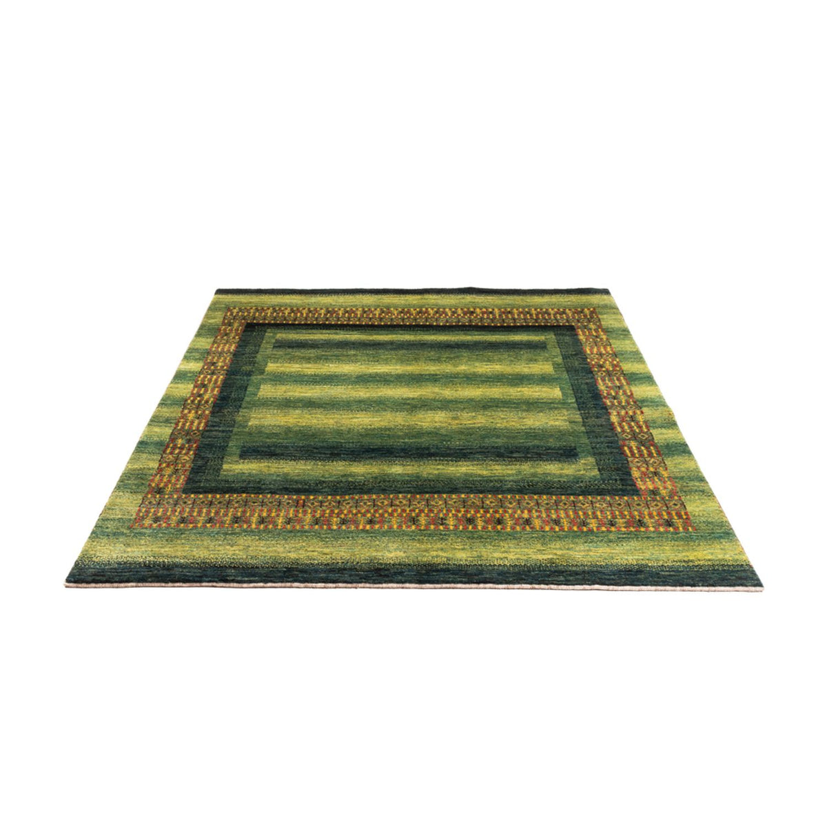 Tappeto Gabbeh - Loribaft Persero - Reale - 208 x 163 cm - verde