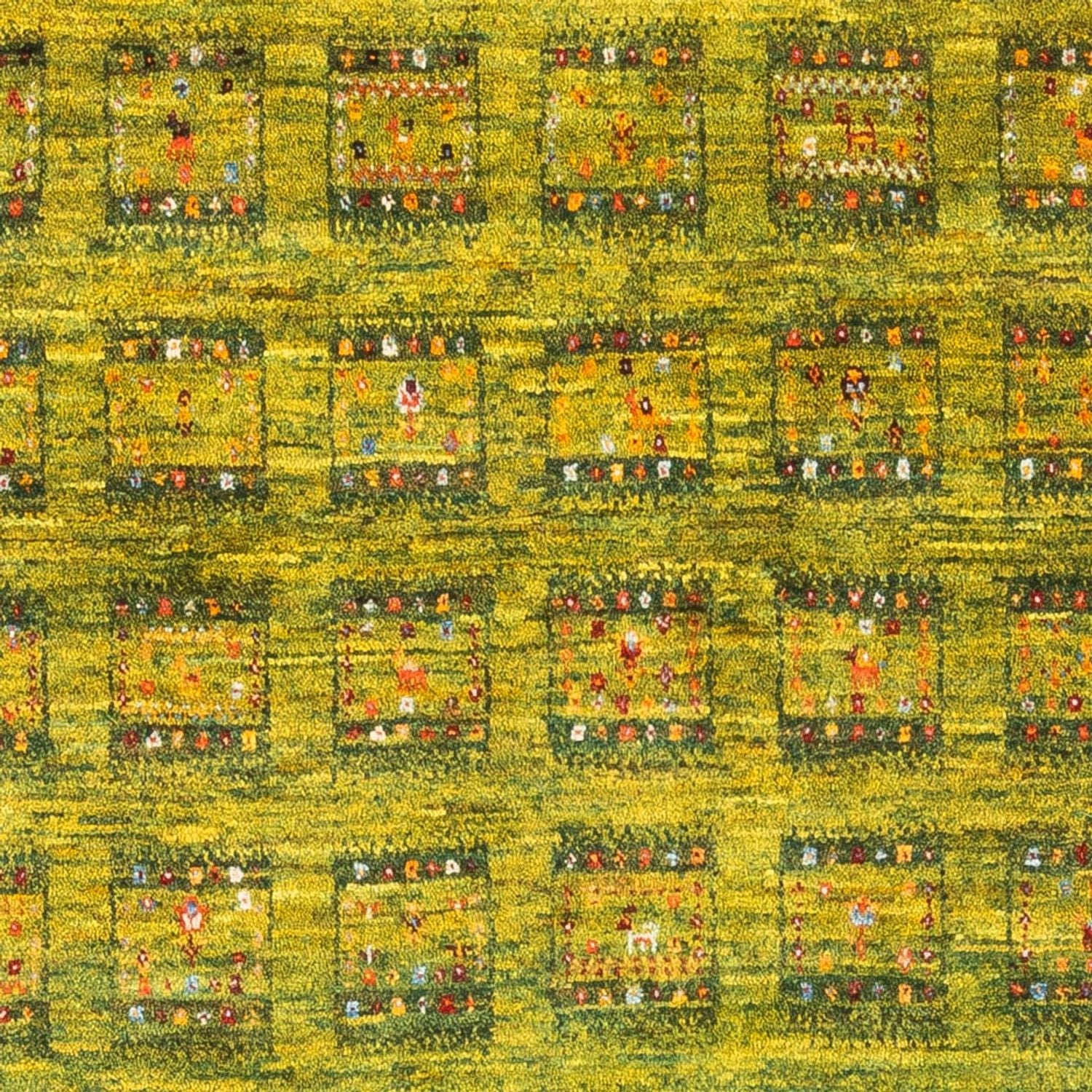Tappeto Gabbeh - Loribaft Persero - Reale - 157 x 108 cm - verde chiaro