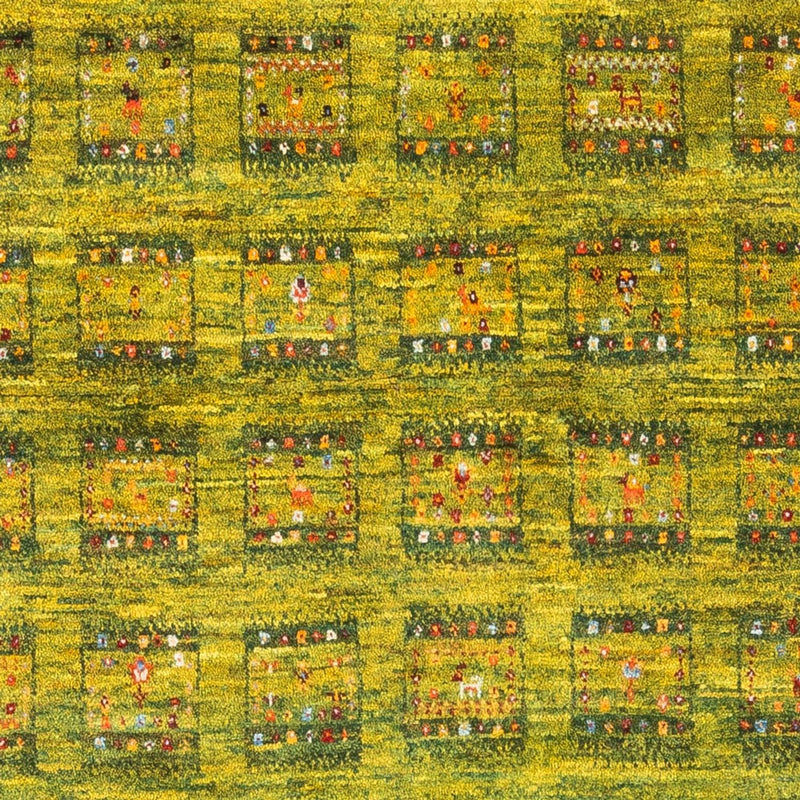 Tappeto Gabbeh - Loribaft Persero - Reale - 157 x 108 cm - verde chiaro