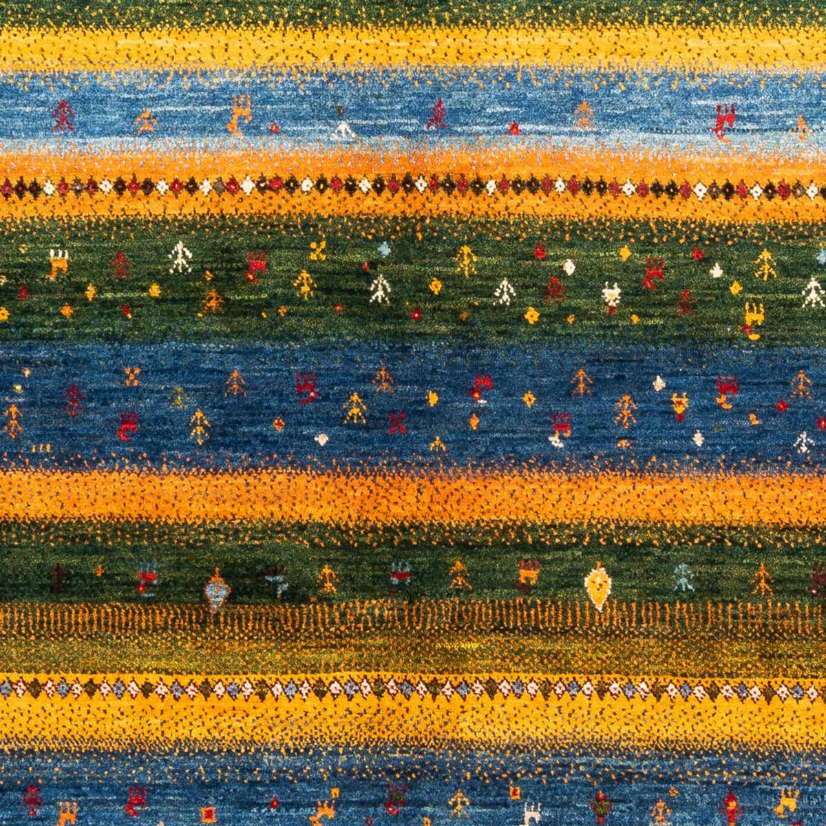 Tappeto Gabbeh - Loribaft Persero - Reale - 212 x 161 cm - verde