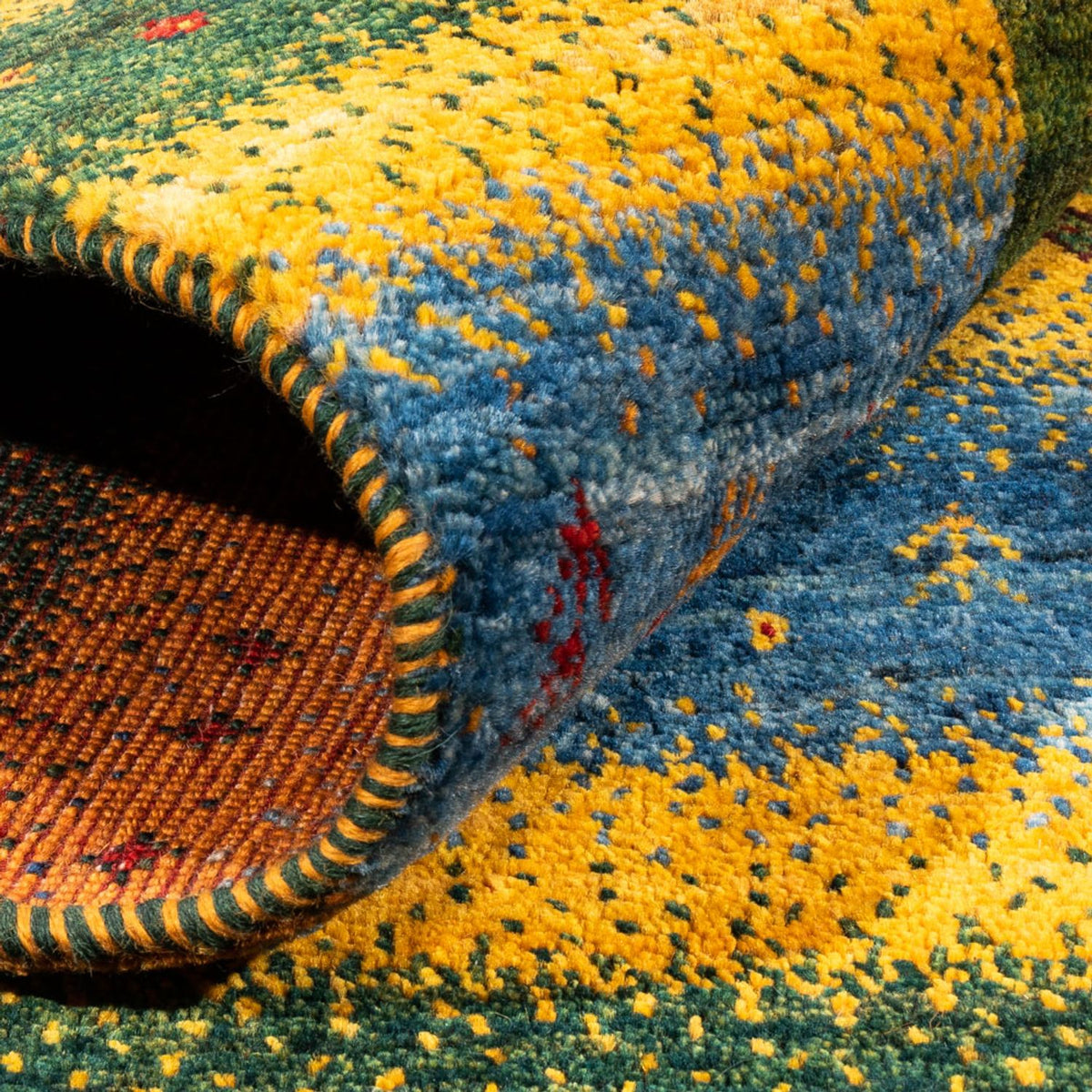 Tappeto Gabbeh - Loribaft Persero - Reale - 212 x 161 cm - verde