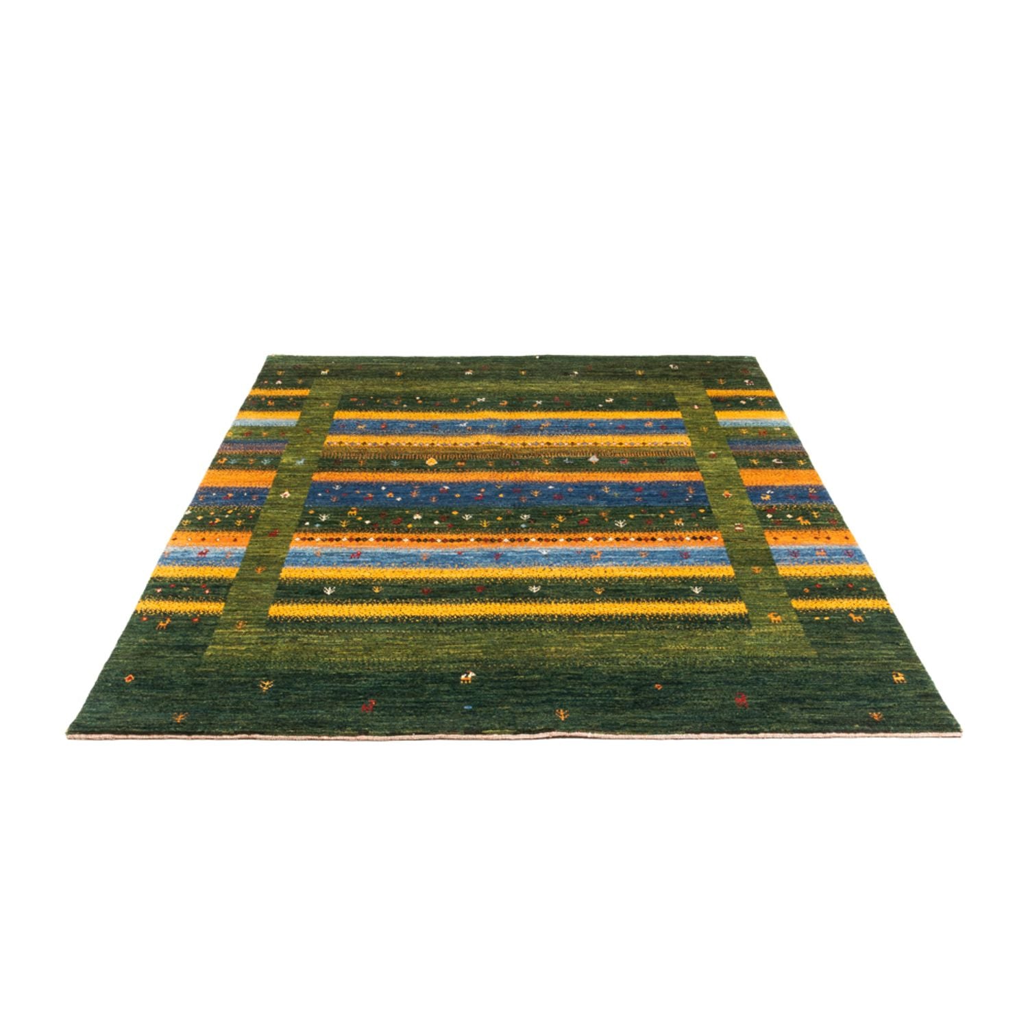 Tappeto Gabbeh - Loribaft Persero - Reale - 212 x 161 cm - verde