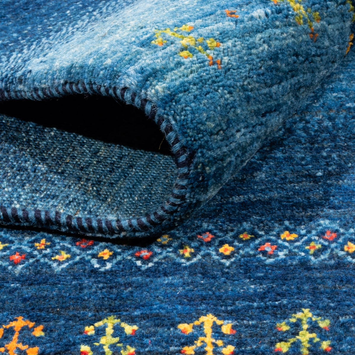 Tappeto Gabbeh - Loribaft Persero - 207 x 157 cm - blu