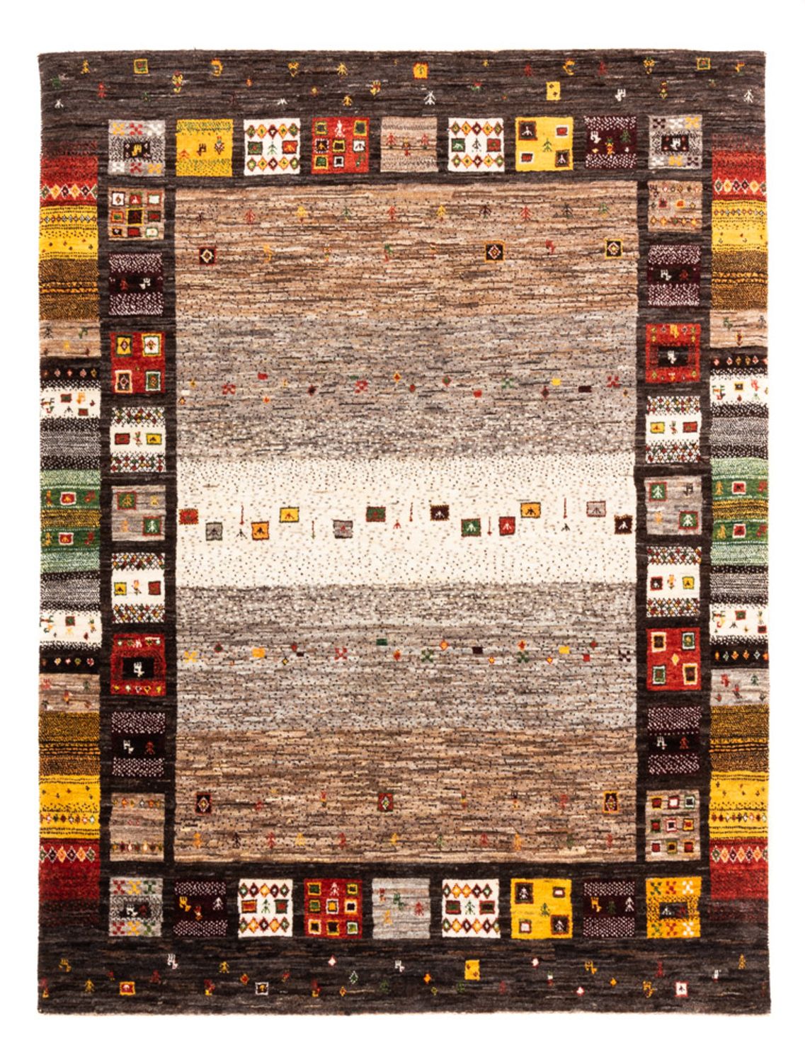 Tappeto Gabbeh - Loribaft Persero - Reale - 204 x 153 cm - multicolore