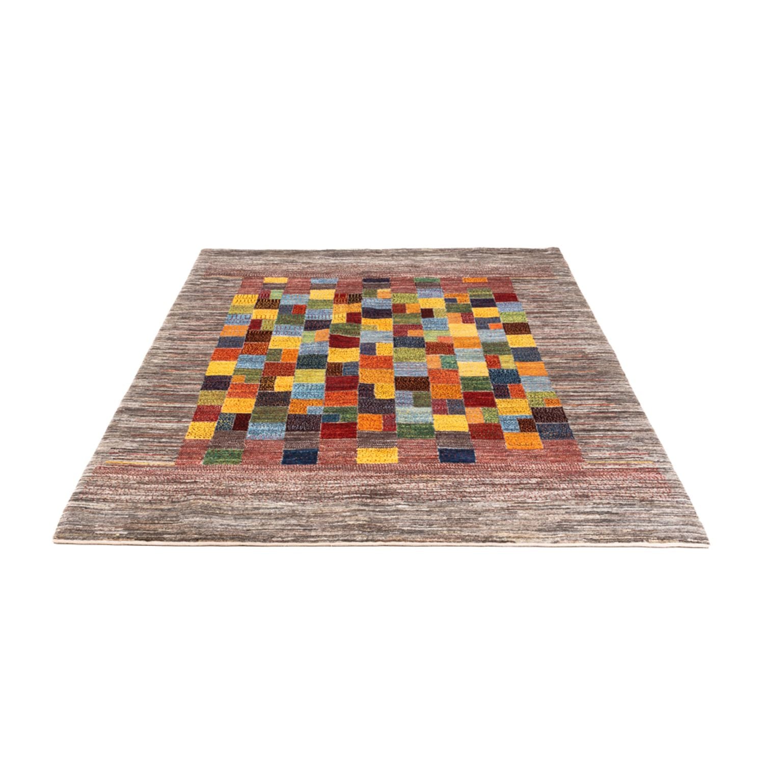 Tappeto Gabbeh - Loribaft Persero - 210 x 153 cm - grigio