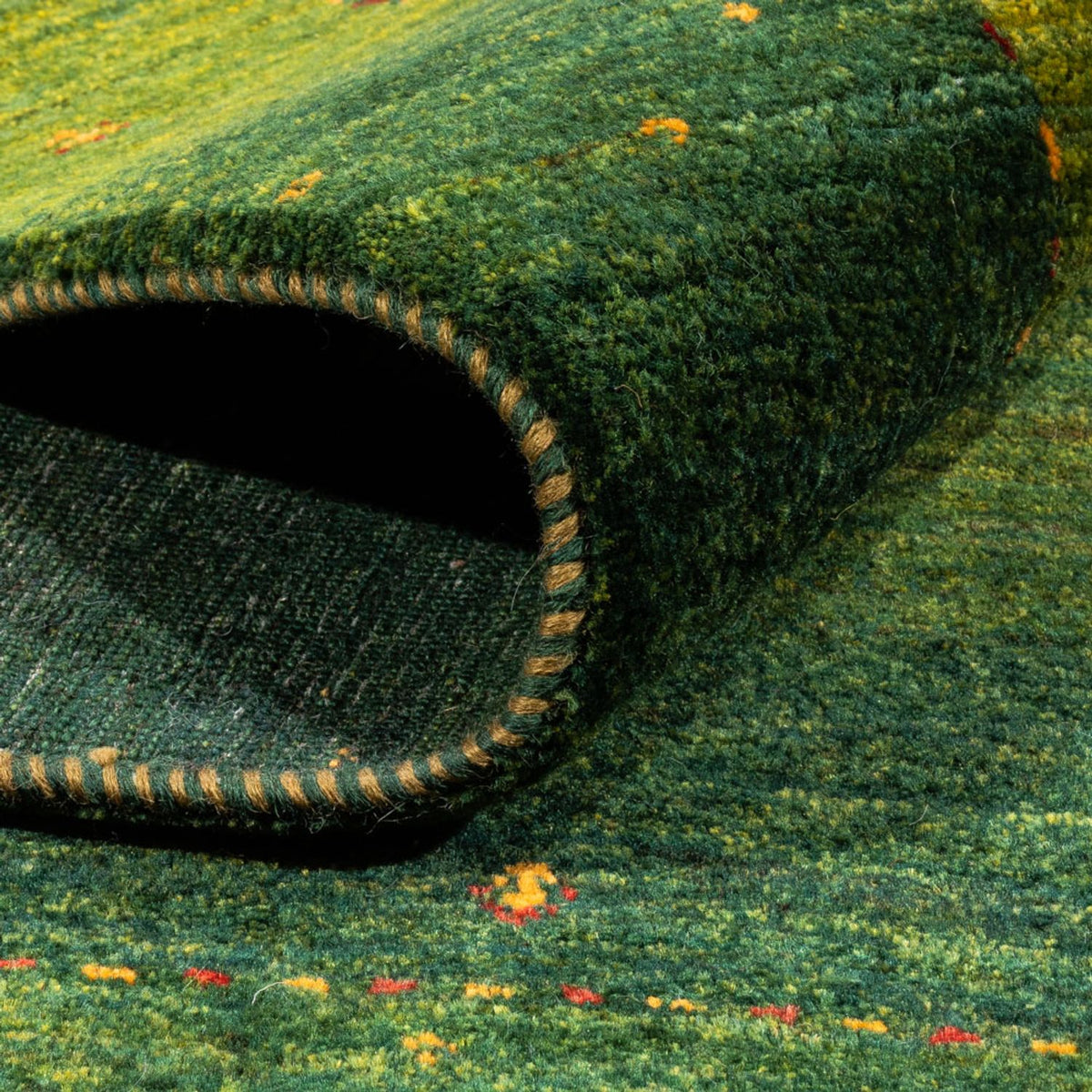 Tappeto Gabbeh - Loribaft Persero - 198 x 146 cm - verde