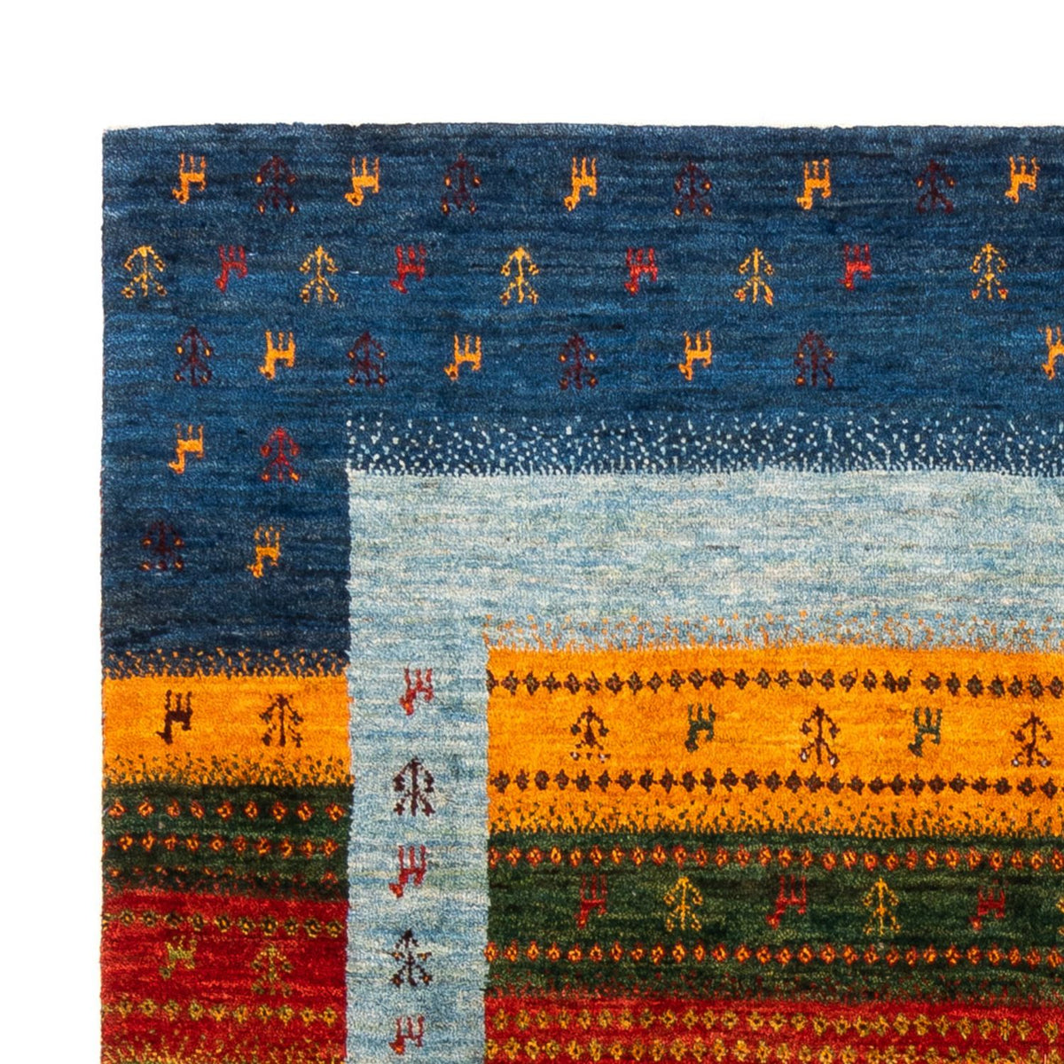 Tappeto Gabbeh - Loribaft Persero - Reale - 190 x 147 cm - blu