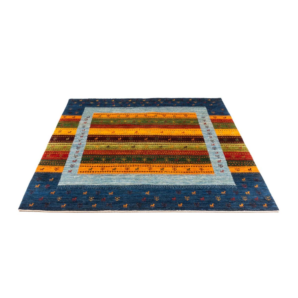 Tappeto Gabbeh - Loribaft Persero - Reale - 190 x 147 cm - blu