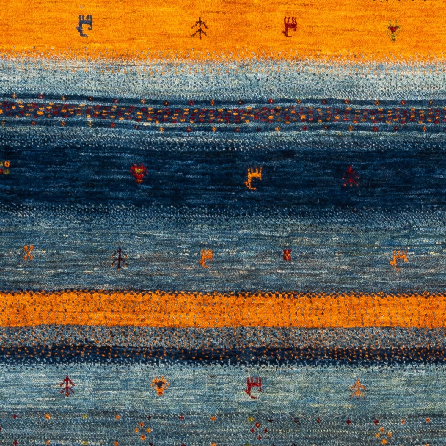 Tappeto Gabbeh - Loribaft Persero - Reale - 209 x 144 cm - blu
