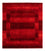 Tappeto Gabbeh - Loribaft Persero - 170 x 147 cm - rosso