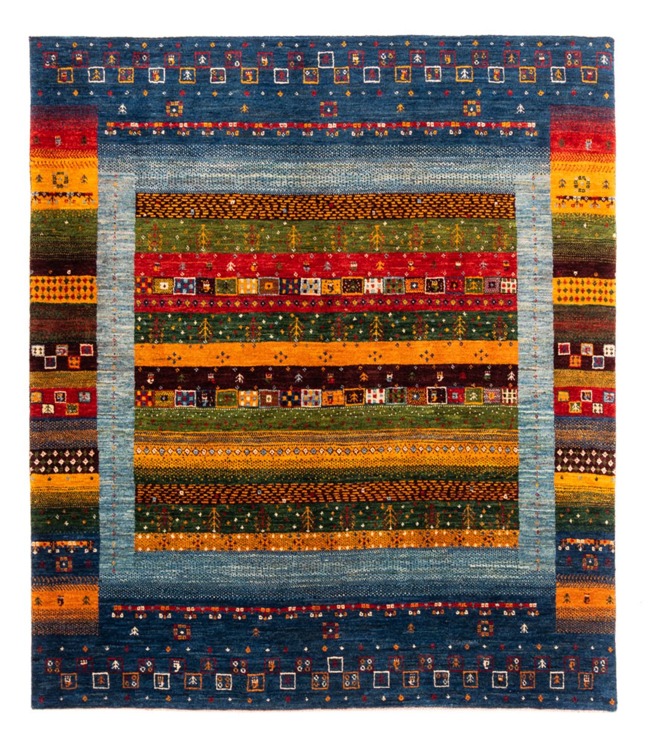 Tappeto Gabbeh - Loribaft Persero - Reale - 194 x 165 cm - multicolore