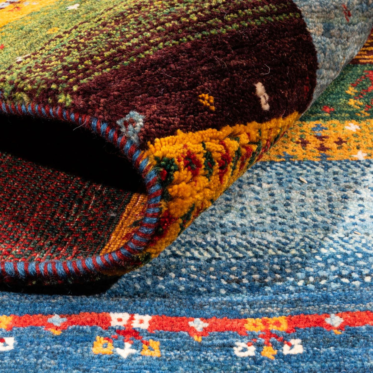 Tappeto Gabbeh - Loribaft Persero - Reale - 194 x 165 cm - multicolore