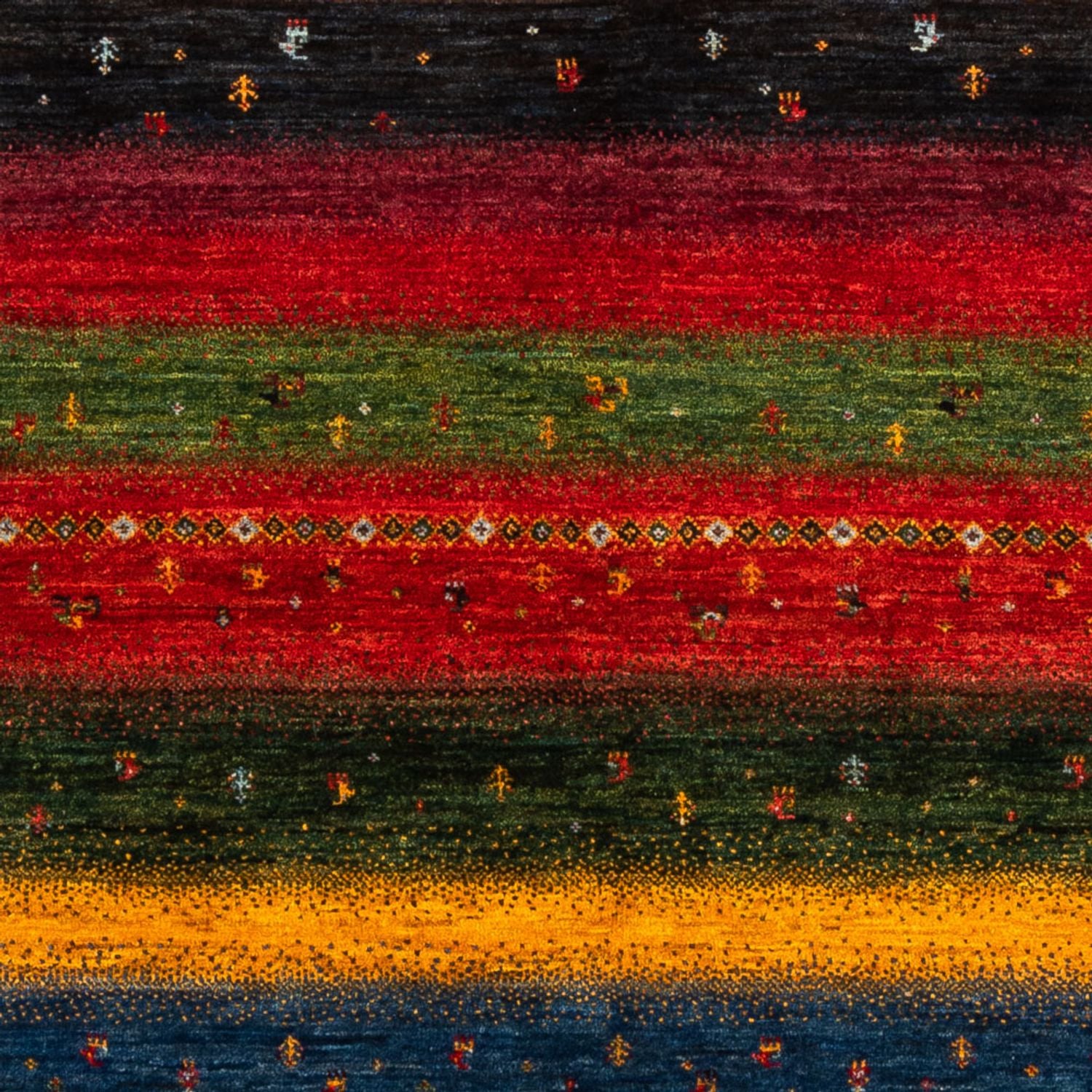 Tappeto Gabbeh - Loribaft Persero - Reale - 210 x 148 cm - multicolore