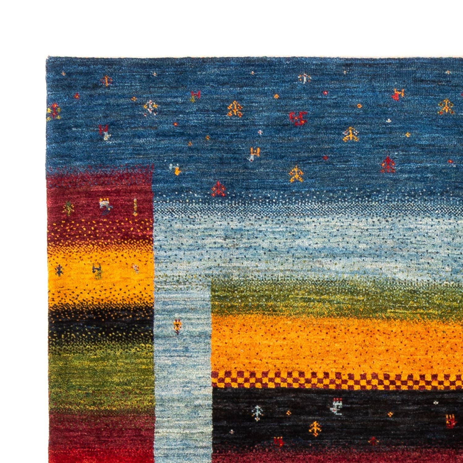 Tappeto Gabbeh - Loribaft Persero - Reale - 210 x 148 cm - multicolore