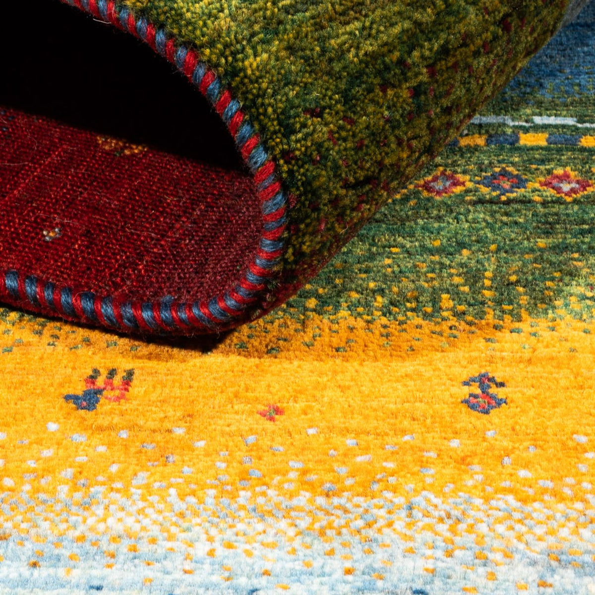 Tappeto Gabbeh - Loribaft Persero - Reale - 210 x 148 cm - multicolore