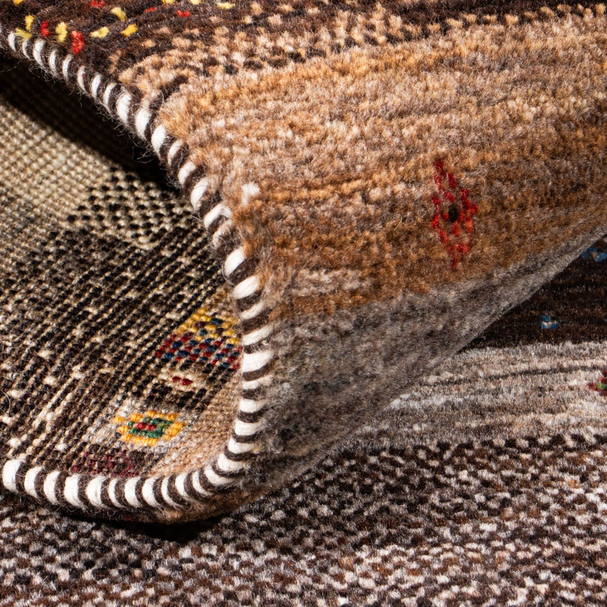 Tappeto Gabbeh - Loribaft Persero - Reale - 129 x 84 cm - multicolore