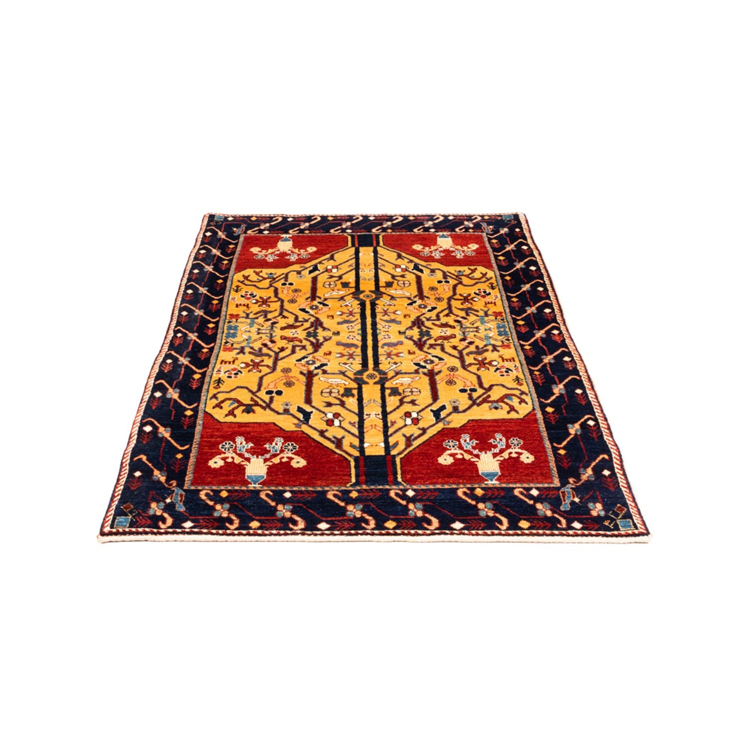 Tappeto Gabbeh - Persero - 170 x 110 cm - oro