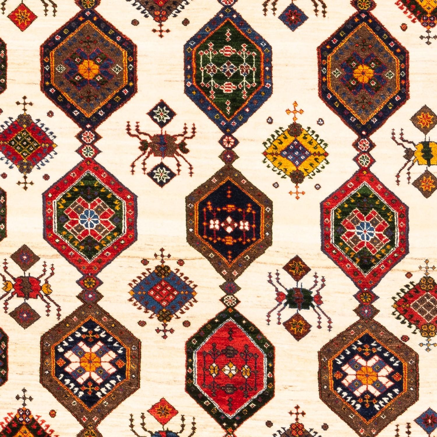 Tappeto Gabbeh - Persero - 205 x 153 cm - multicolore