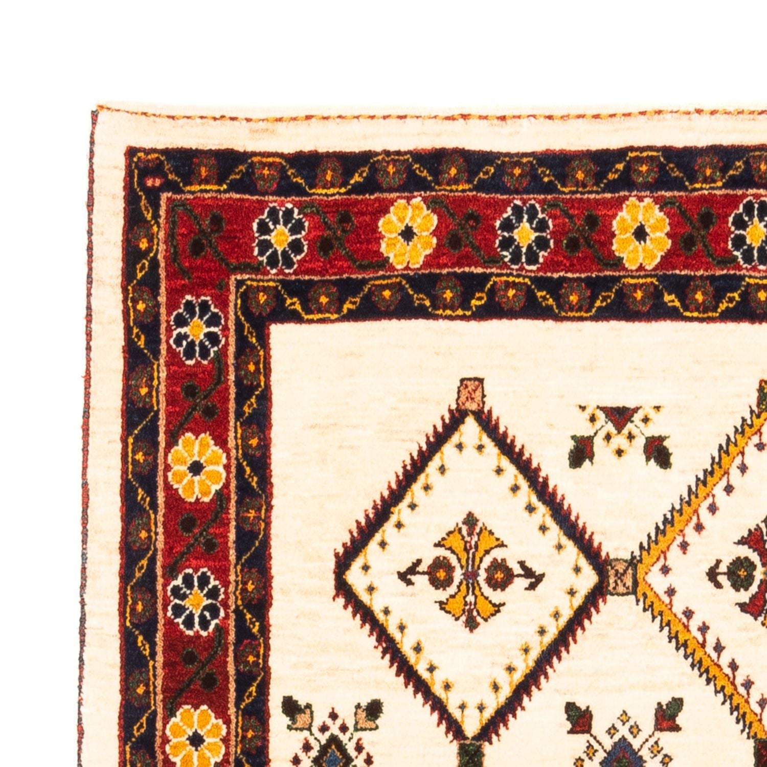 Tappeto Gabbeh - Persero - 155 x 114 cm - crema