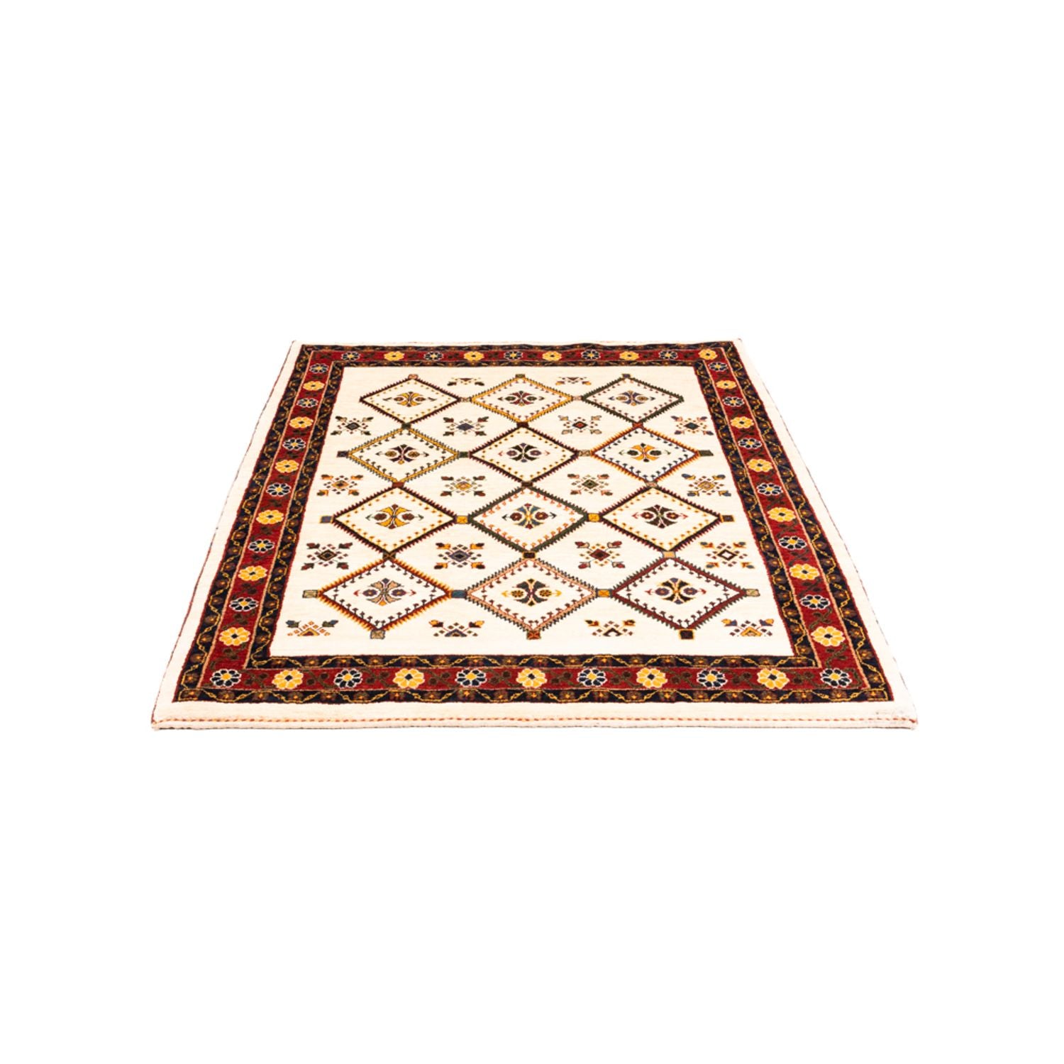 Tappeto Gabbeh - Persero - 155 x 114 cm - crema