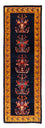 Tappeto corsia Tappeto Gabbeh - Persero - 253 x 84 cm - blu scuro
