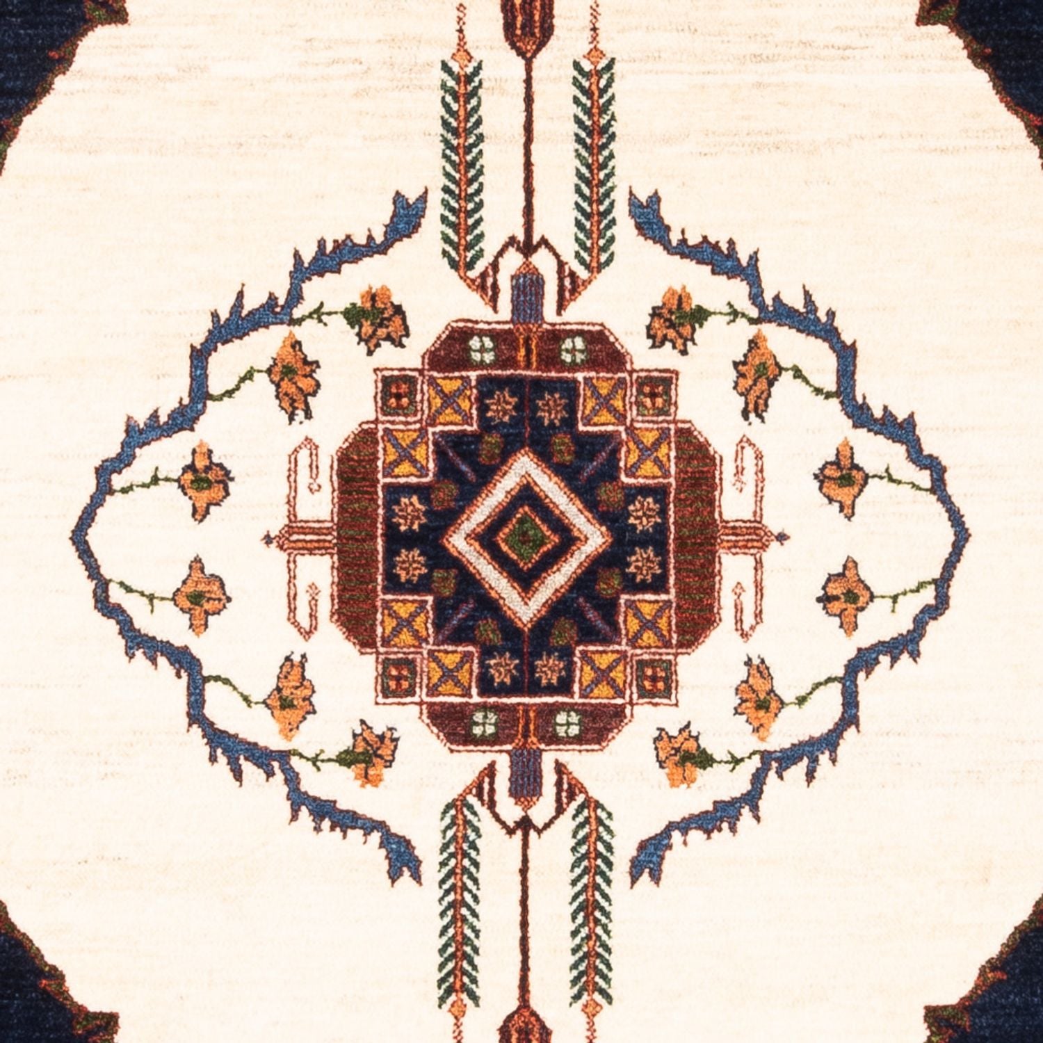 Tappeto Gabbeh - Persero - 162 x 115 cm - crema