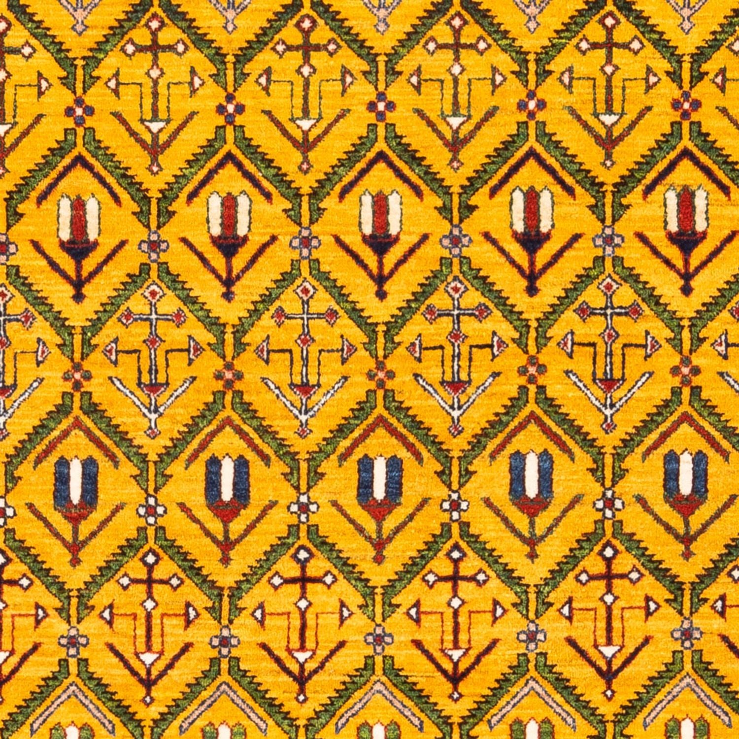 Tappeto Gabbeh - Persero - 188 x 126 cm - oro