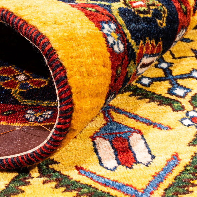 Tappeto Gabbeh - Persero - 188 x 126 cm - oro