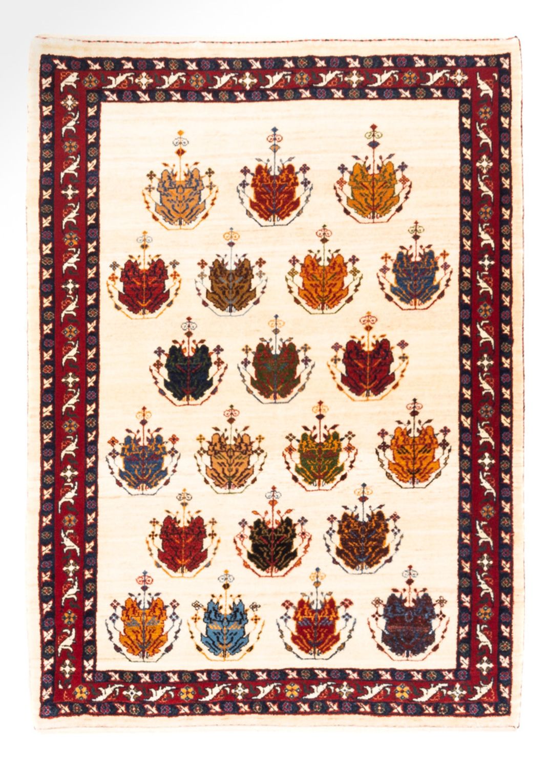 Tappeto Gabbeh - Persero - 140 x 105 cm - crema