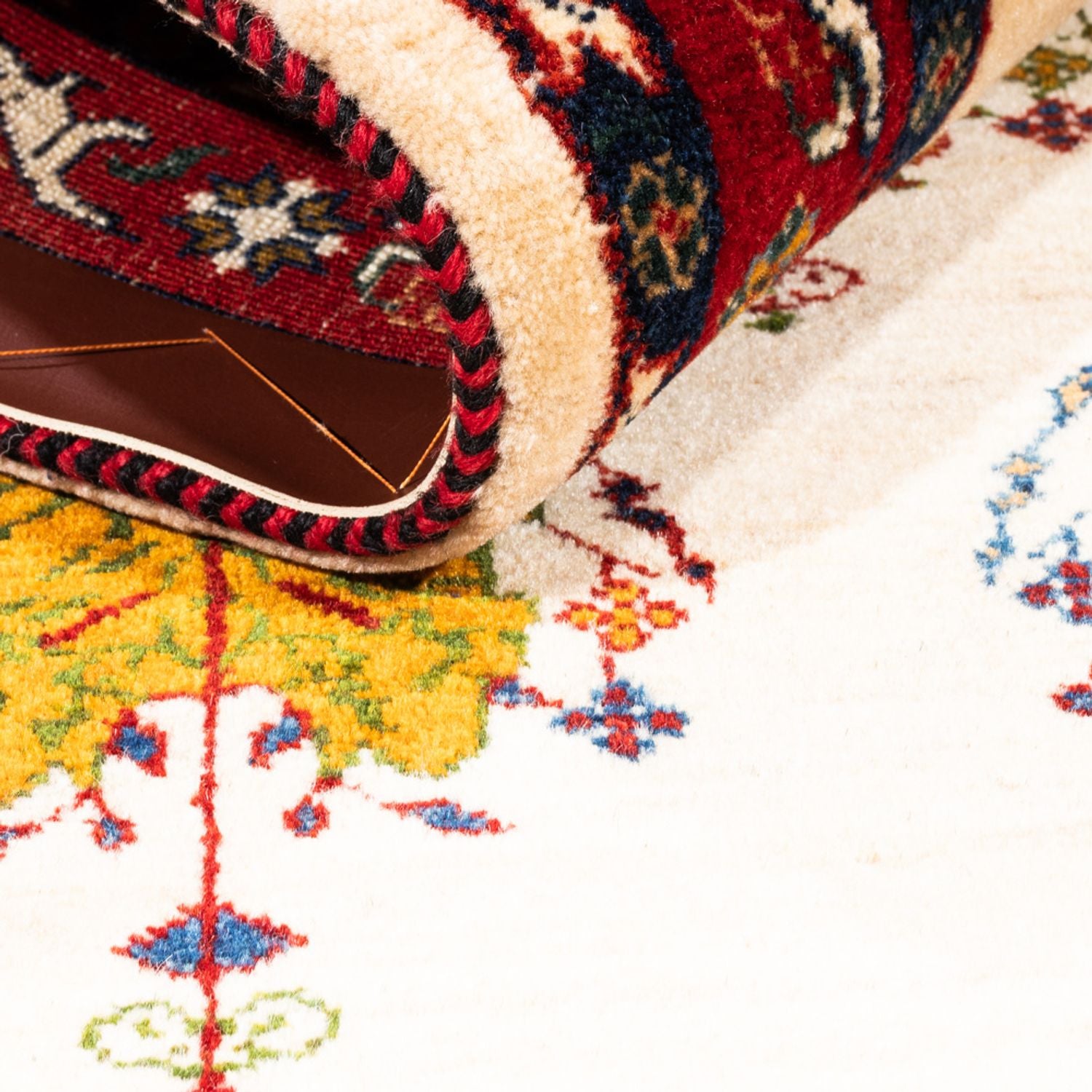 Tappeto Gabbeh - Persero - 140 x 105 cm - crema