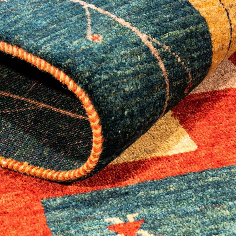 Tappeto corsia Tappeto Gabbeh - Persero - 198 x 80 cm - multicolore