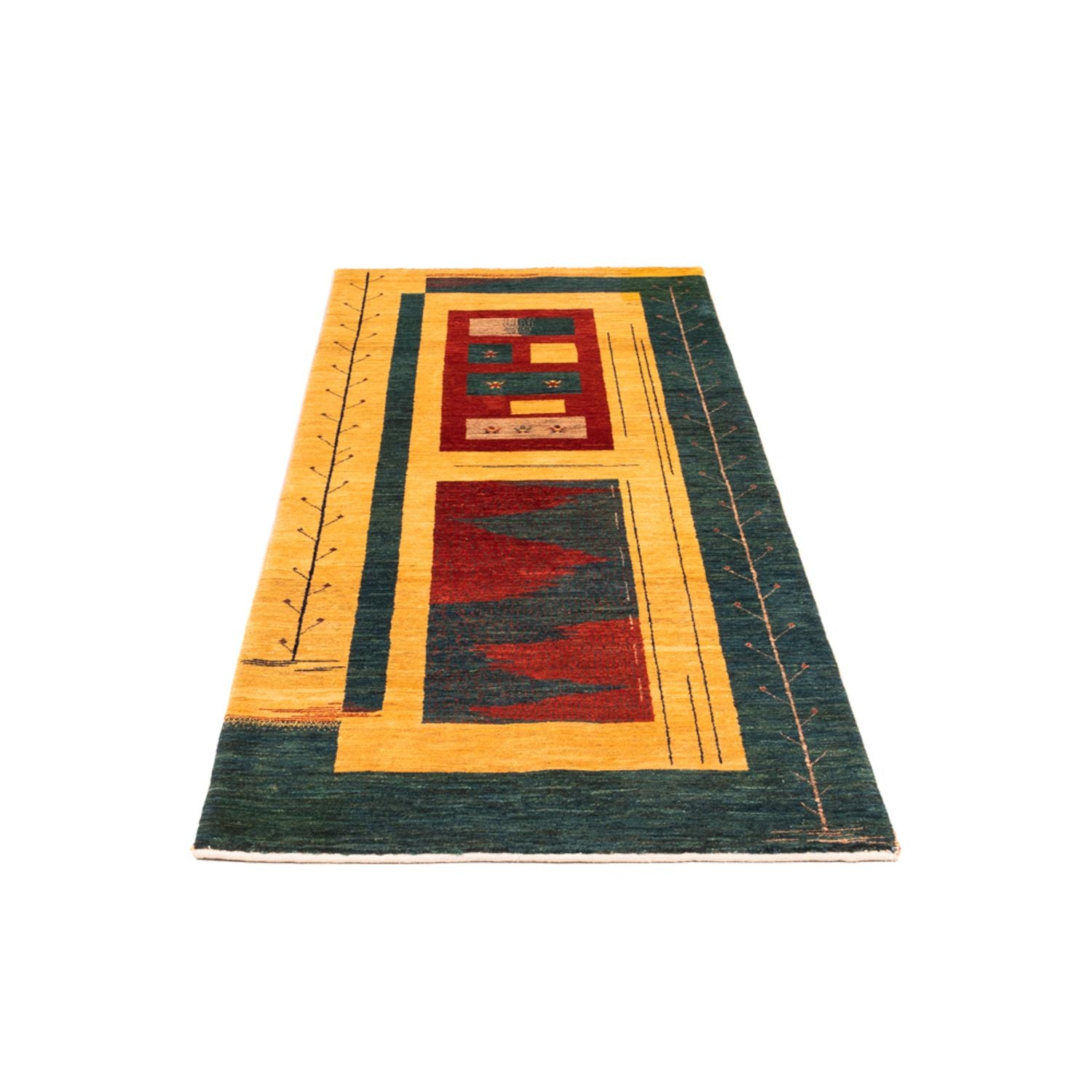 Tappeto corsia Tappeto Gabbeh - Persero - 198 x 80 cm - multicolore